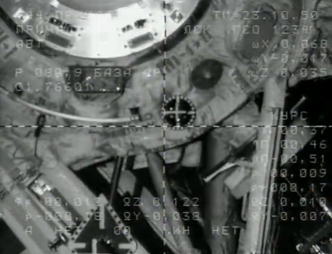 Soyuz TMA-20 arriving at Space Station