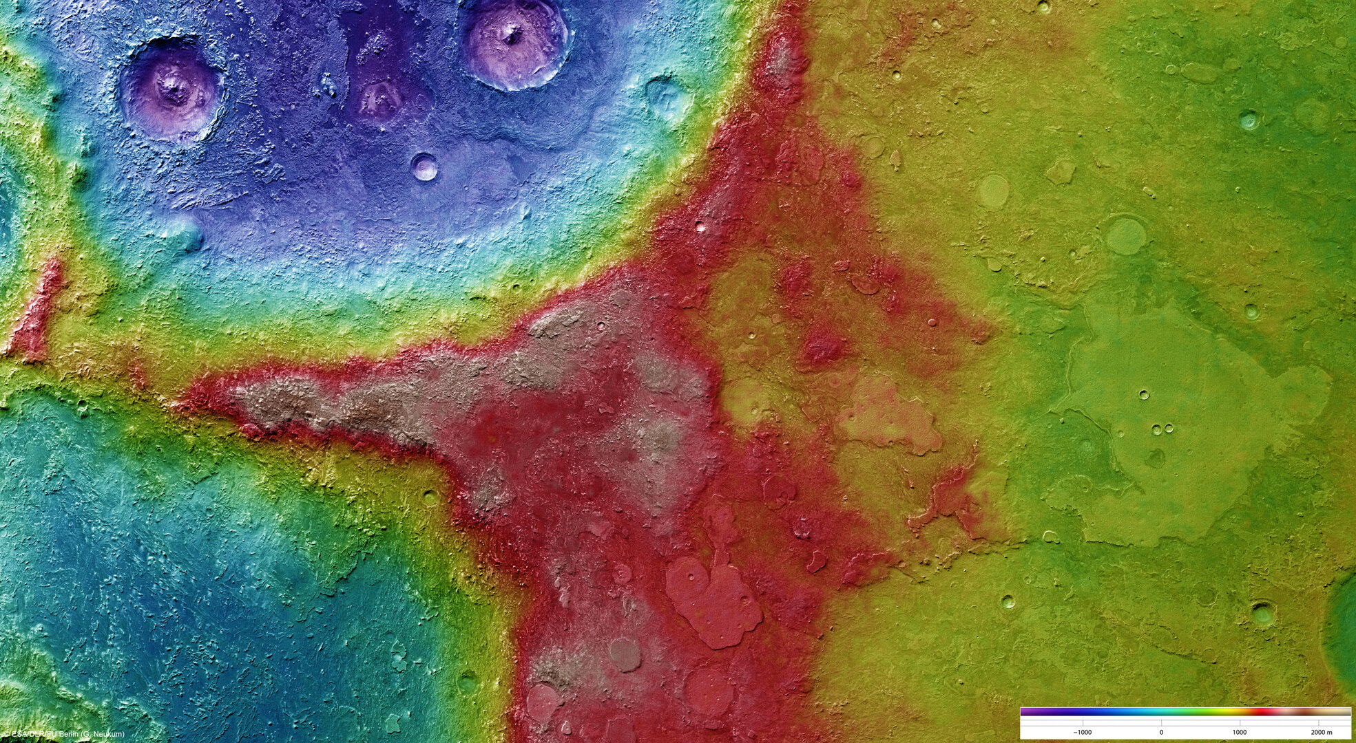 Arabia Terra Elevation