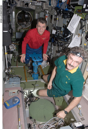 Paolo Nespoli in Zvezda module