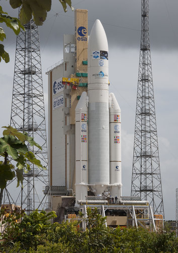 Ariane 5 on launch pad