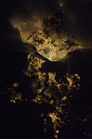 Lisboa vista do espaço