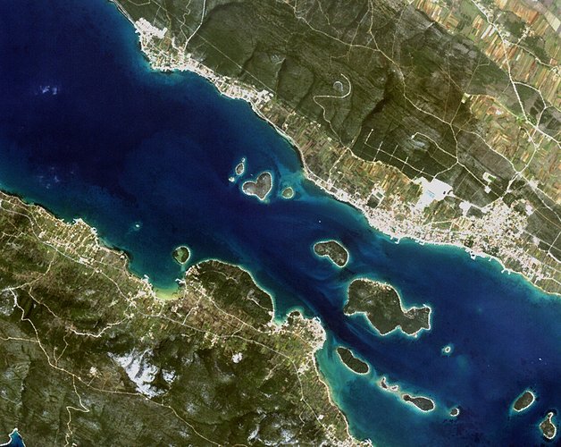 The heart-shaped island of Galešnjak