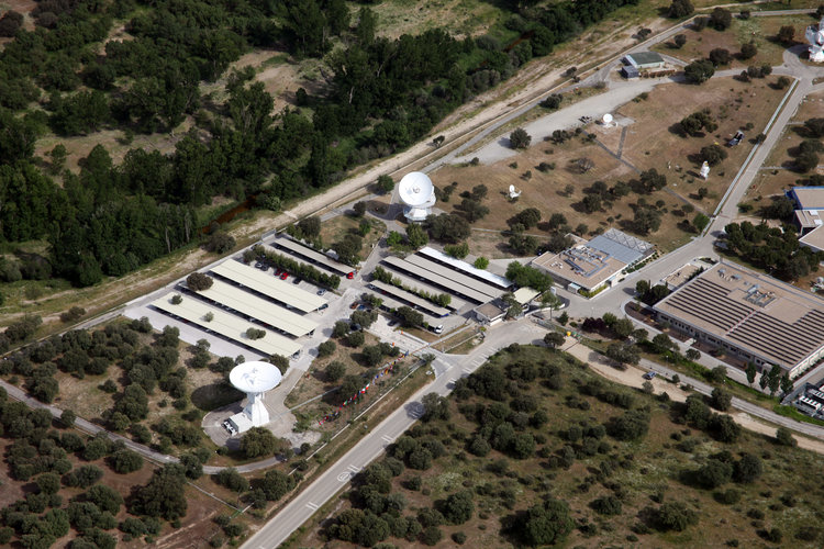 Aerial view of ESAC from the main entrance, 2010