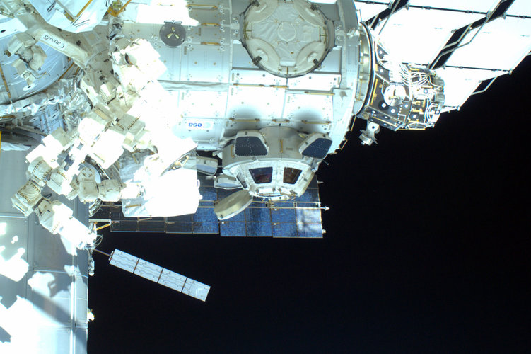 ISS and Cupola as photographed by Steve Bowen