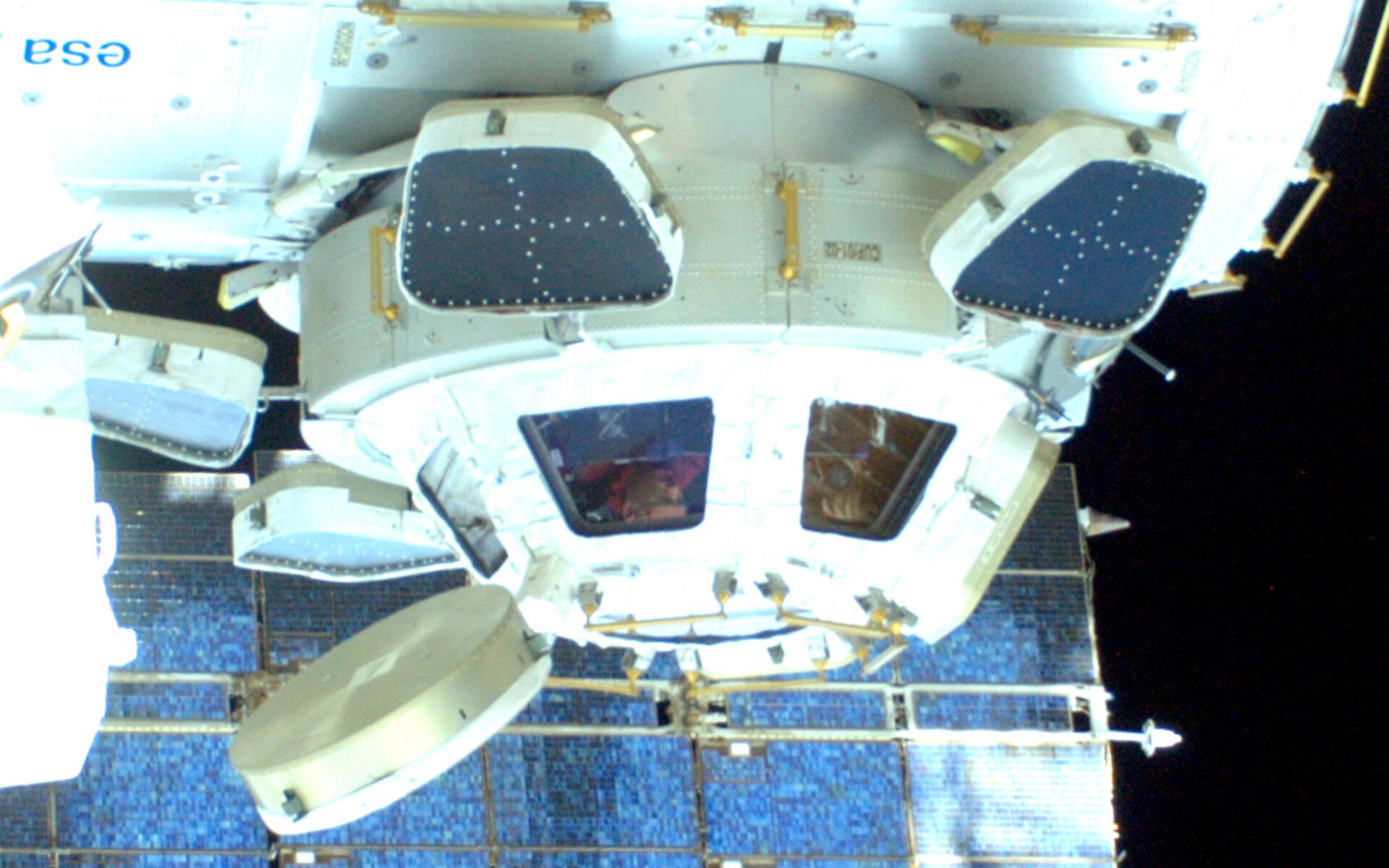 Paolo Nespoli in the Cupola