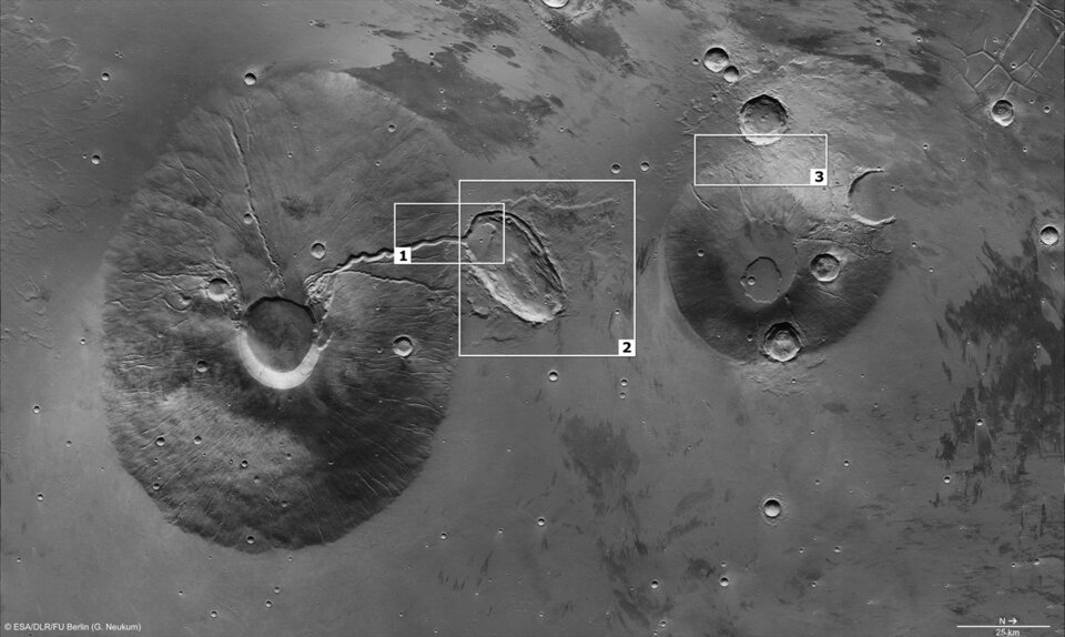 Χαρακτηριστικά των Ceranius Tholus και Uranius Tholus