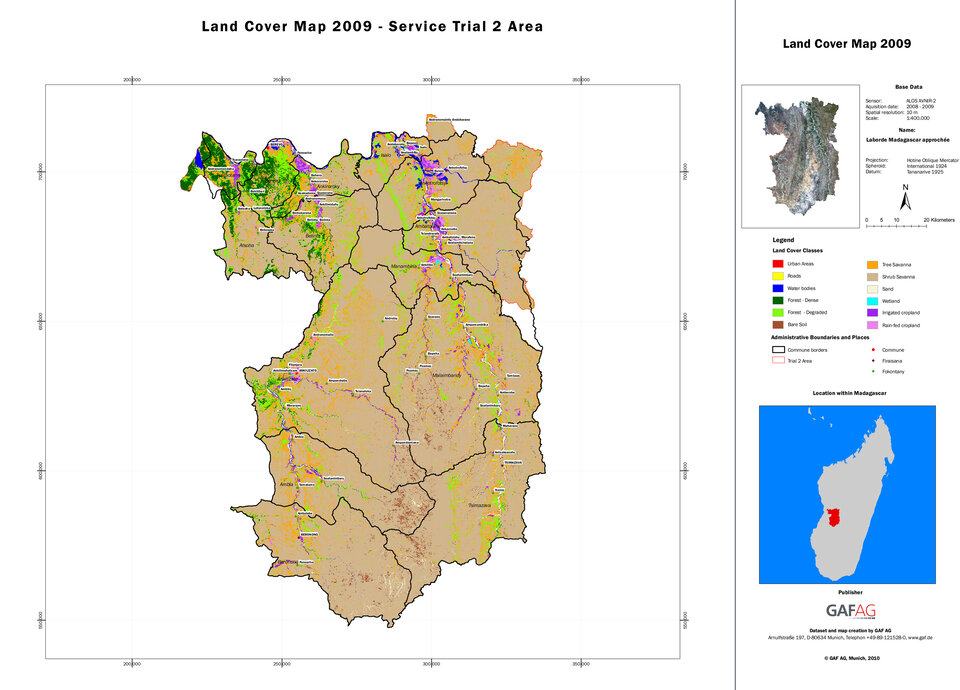 Land cover map of Menabe