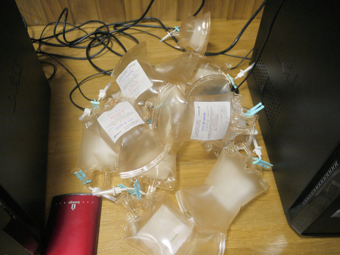 Breathing air sample bags