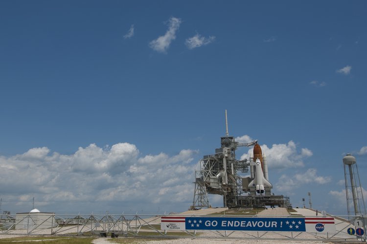 Endeavour on Launch Pad 39A