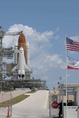 Endeavour on Launch Pad 39A