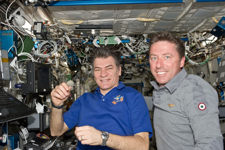 Roberto Vittori and Paolo Nespoli