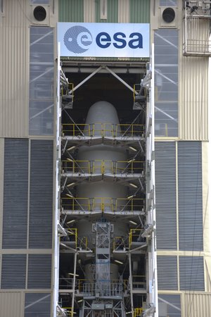 Soyuz in mobile gantry