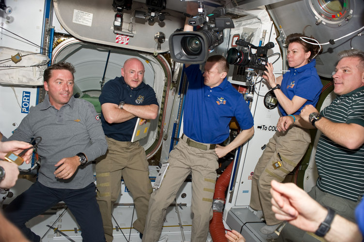 STS-134 and Expedition 27 crews in the Harmony