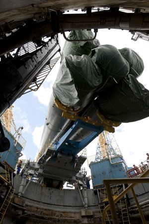 View from Soyuz launch table