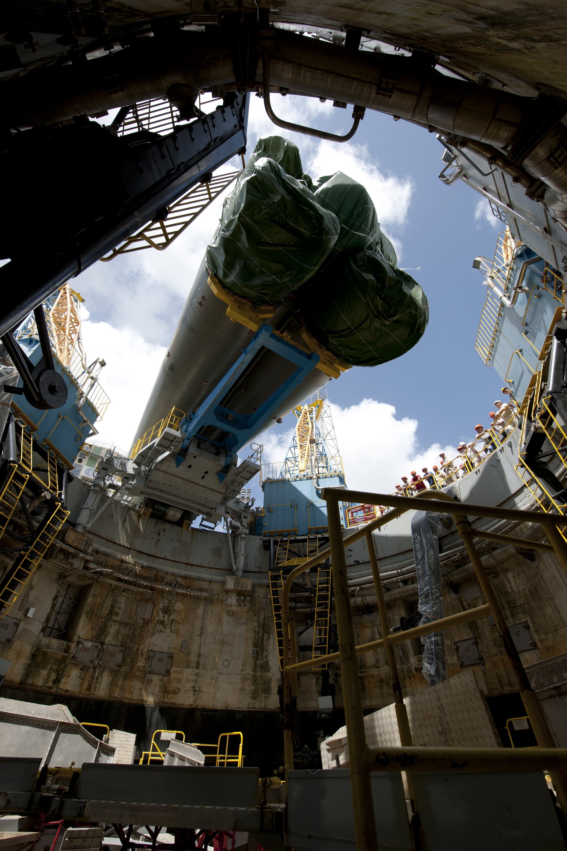 View from Soyuz launch table