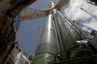 View from Soyuz launch table