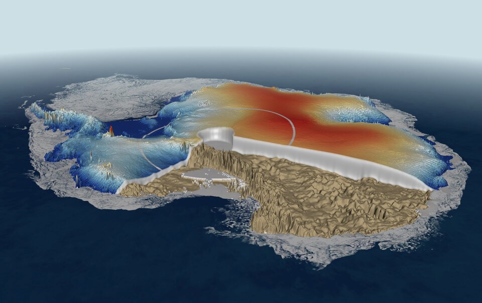 La calotte glaciaire antarctique