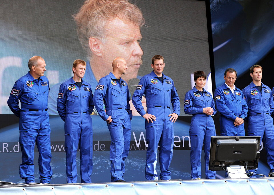 Treffen mit europäischen Astronauten