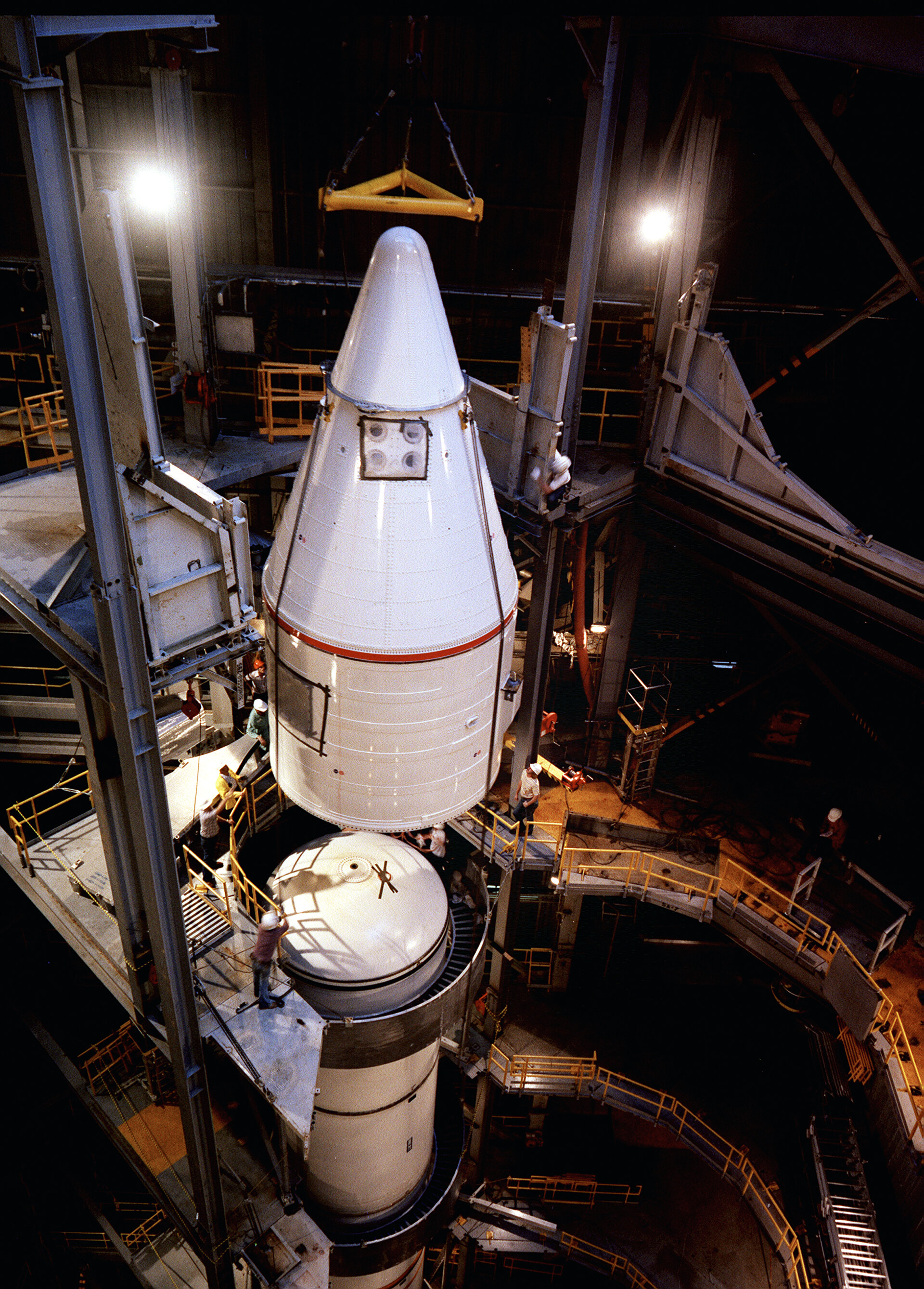 Stacking of the Solid Rocket Booster Segments