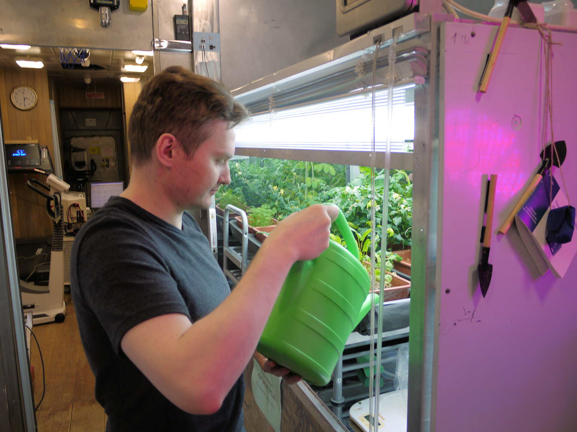 Alexandr with the greenhouse