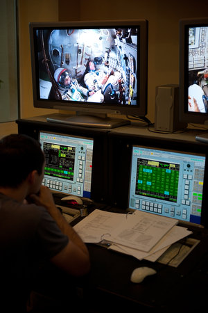 André Kuipers during a training session at the GCTC
