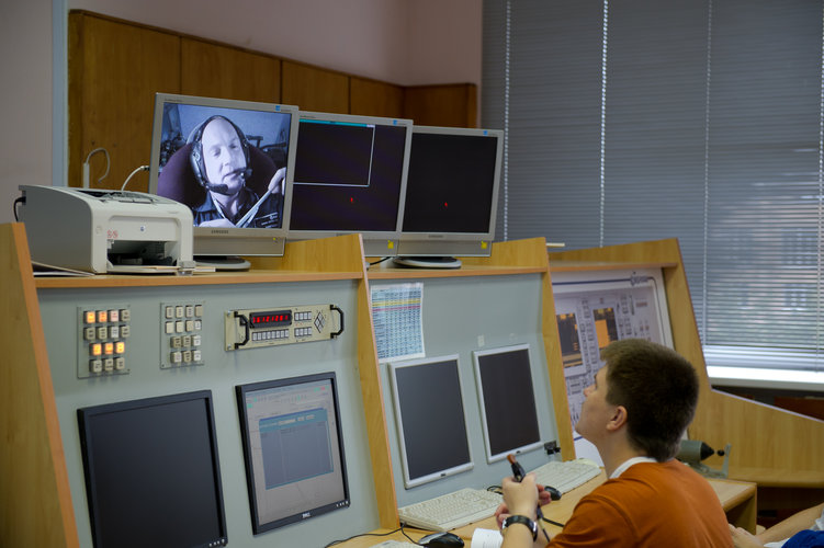 André Kuipers during a training session at the GCTC