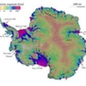 Antarctic ice sheet velocity