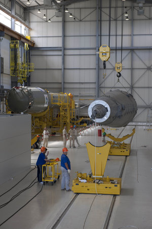 Assembly of Soyuz flight VS01