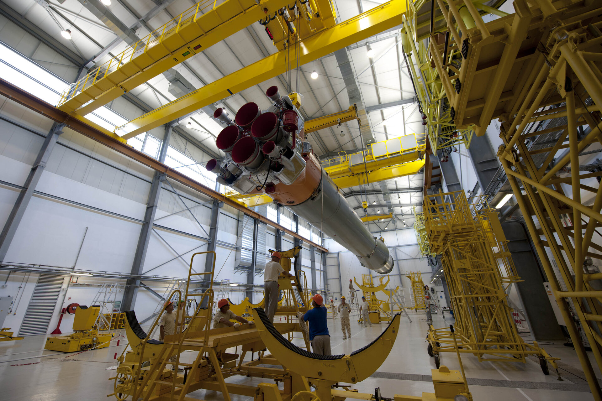 Assembly of Soyuz flight VS01