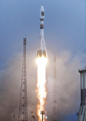Liftoff of Soyuz flight VS01