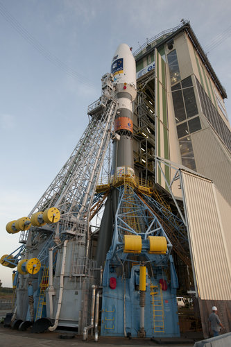 Soyuz VS01 on launch pad