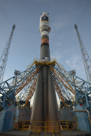 Soyuz VS01 on launch pad