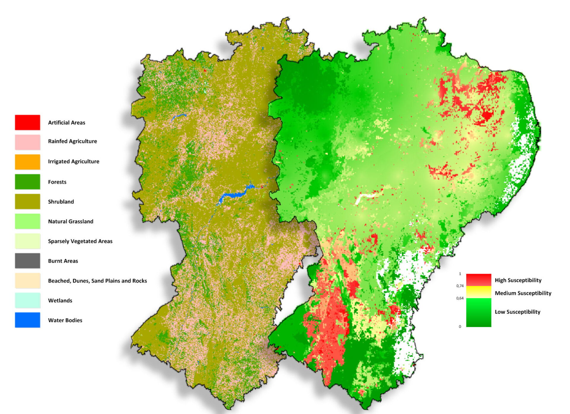 Susceptibilidade à desertificação no nordeste do Brasil