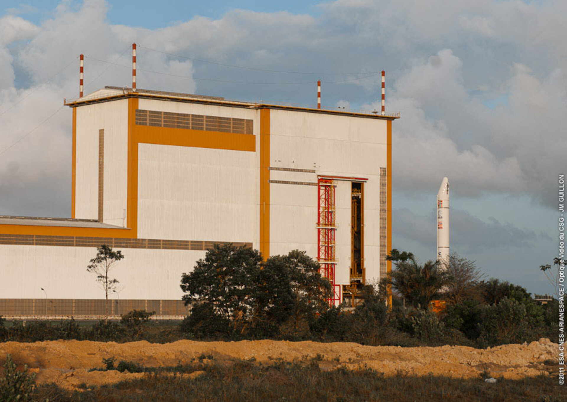 ATV-3's booster rolled out