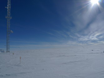 Calibration tower, Antarctica