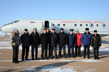 Arrival at Baikonur