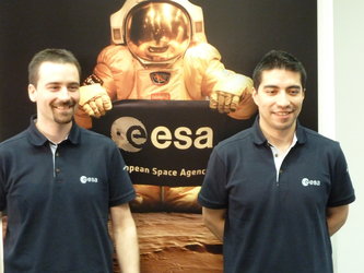 Charles Romain y Diego Urbina en ESAC
