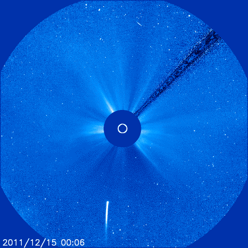 Comet Lovejoy seen by SOHO