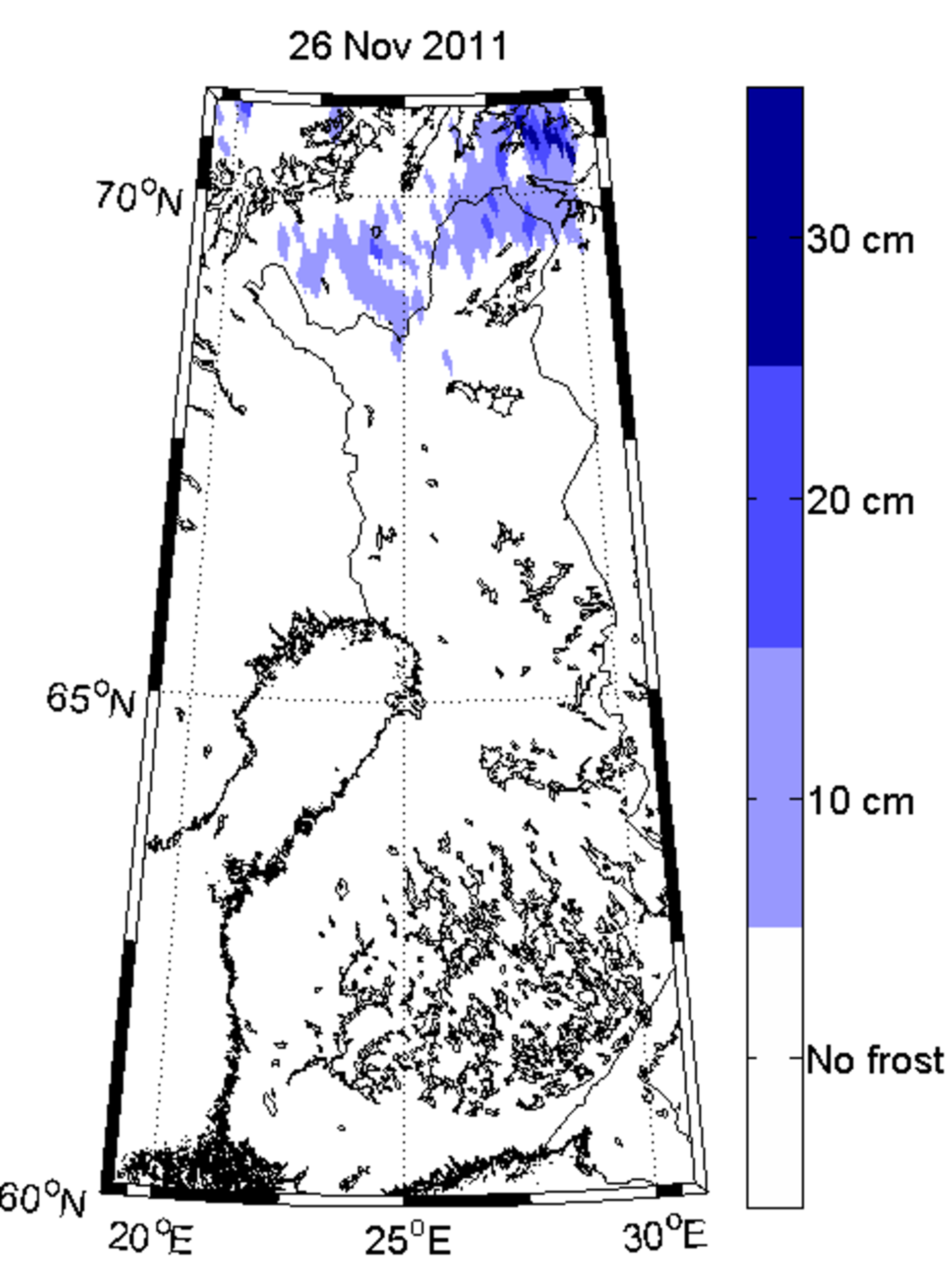 Frozen soil, 26 November