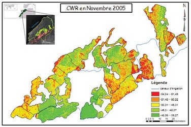 Satellite data for irrigation