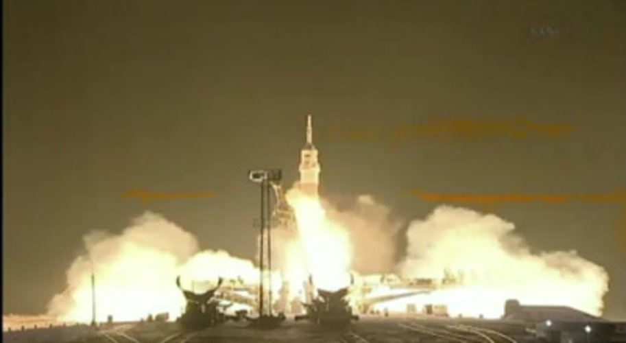 Soyuz TMA-03M liftoff from Baikonur