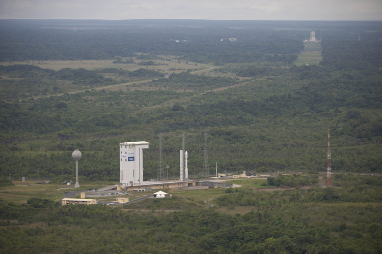 Vega and Soyuz launch sites