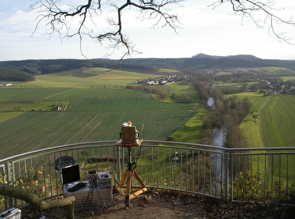 Lidar Test über 5 km durch das Saaletal.