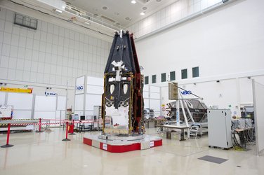 Swarm constellation in IABG cleanroom