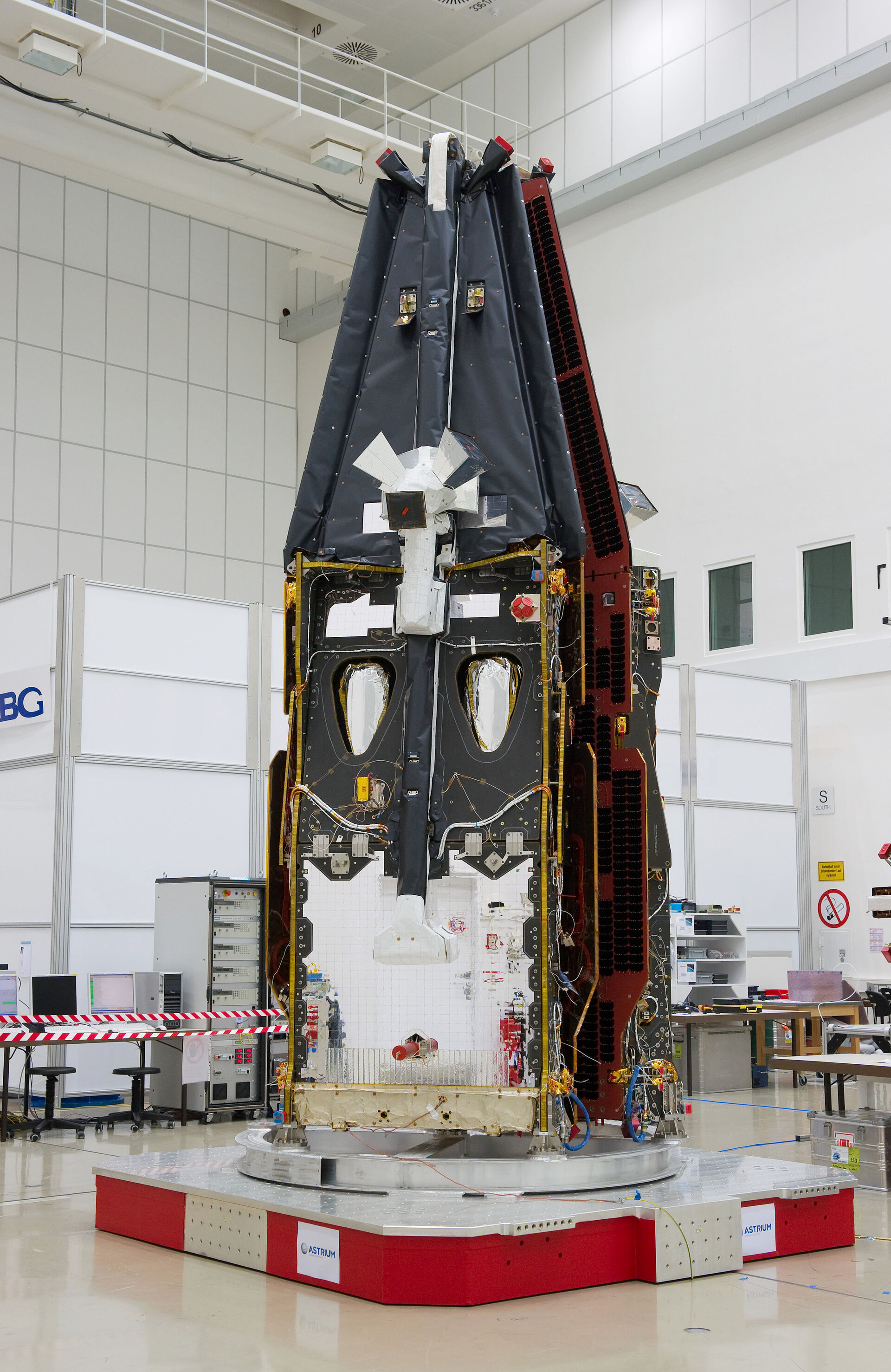 Swarm satellites in IABG cleanroom