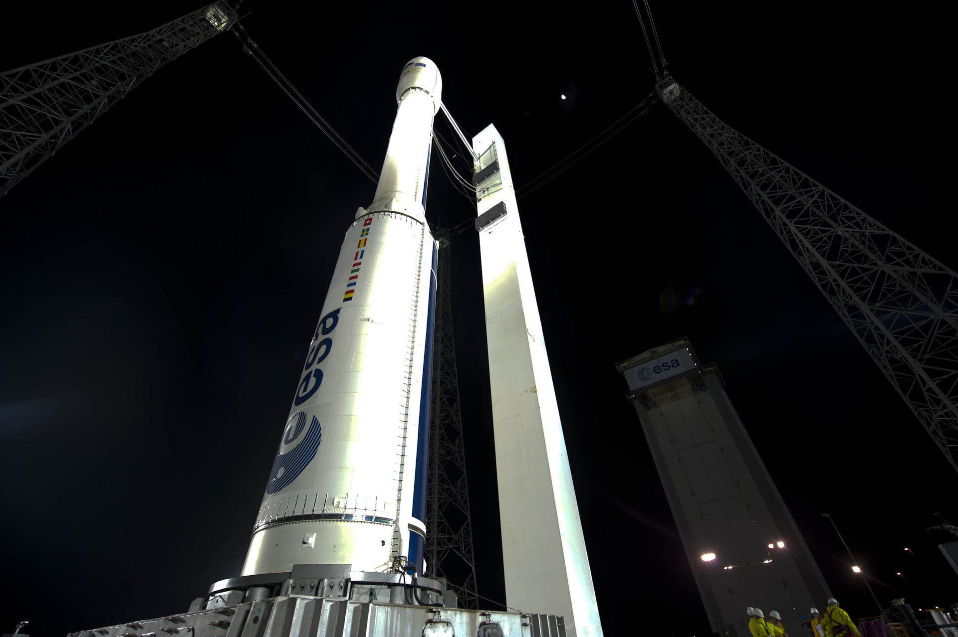 Vega VV01 sulla rampa di lancio