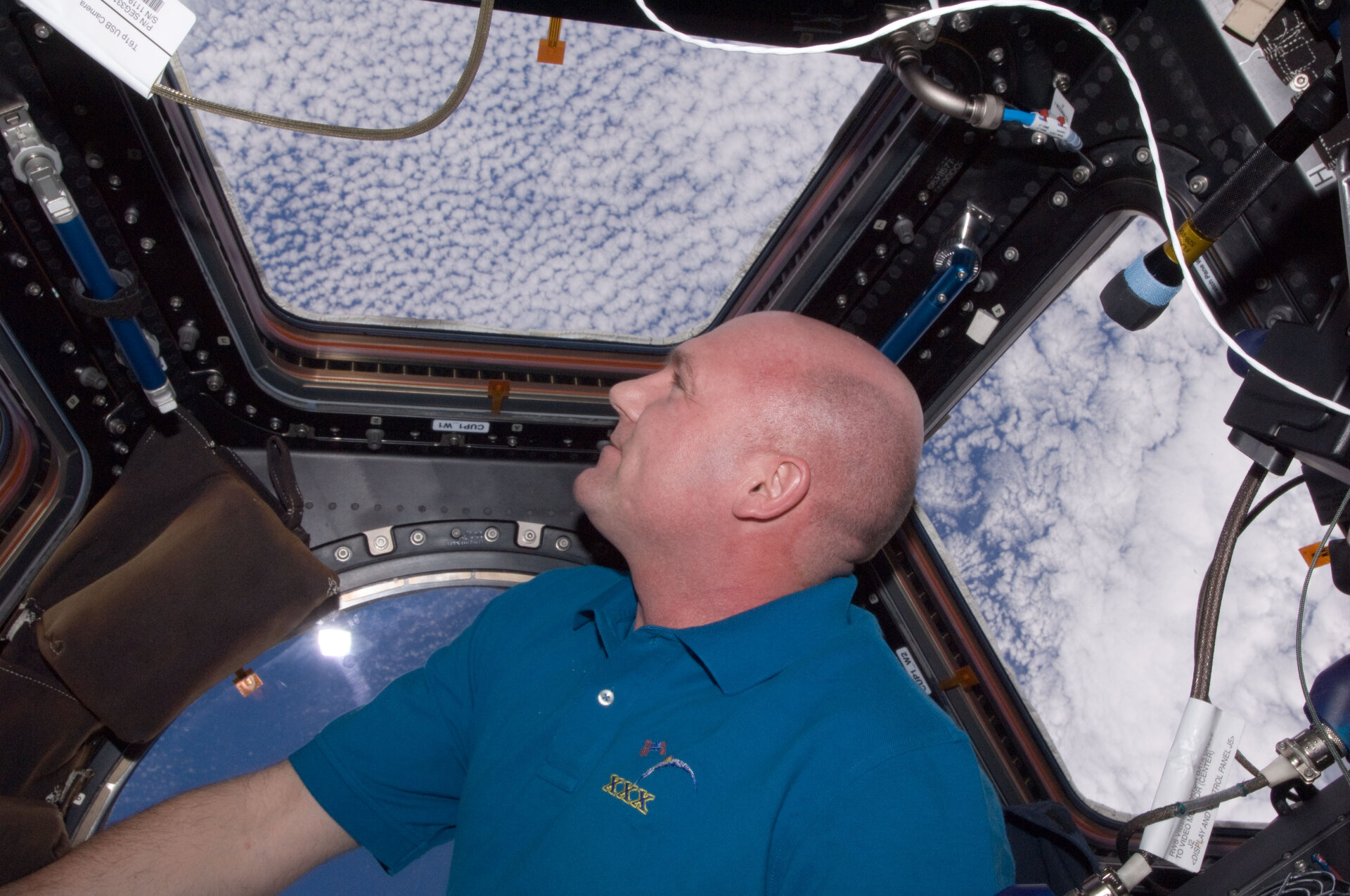 André Kuipers in der Cupola