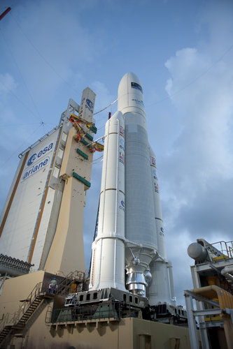 Ariane 5 flight VA205 and ATV Edoardo Amaldi ready for launch
