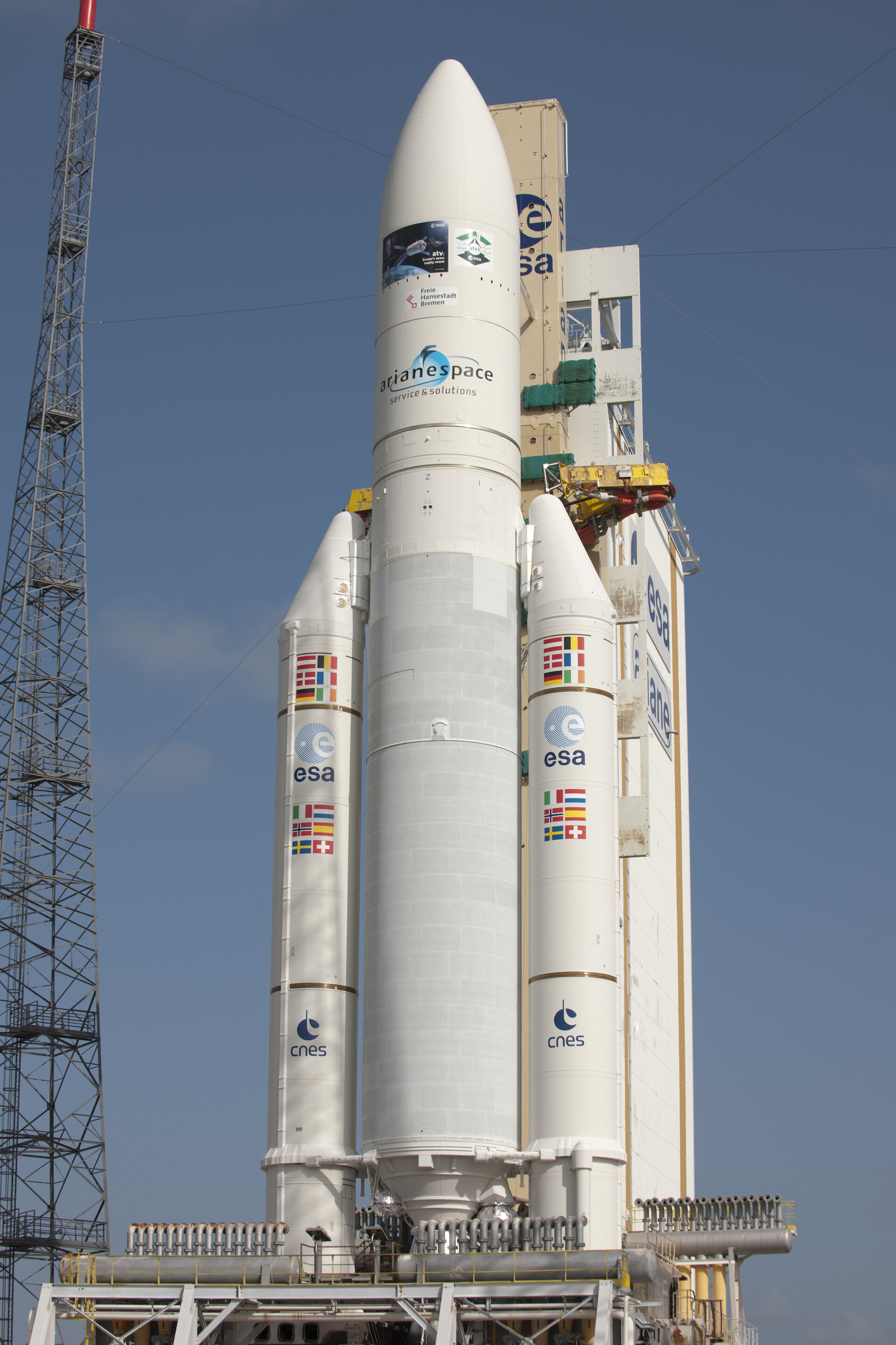 Ariane 5 flight VA205 and ATV Edoardo Amaldi ready for launch