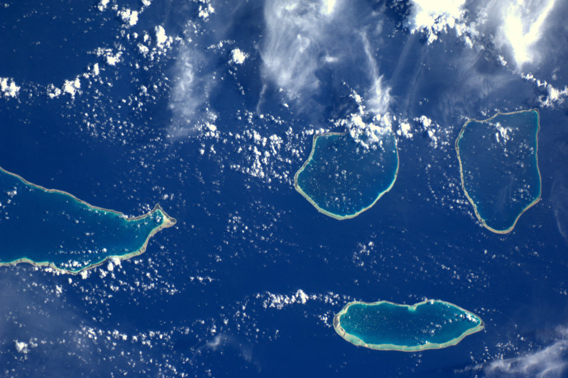 French Polinesia, captured from the ISS